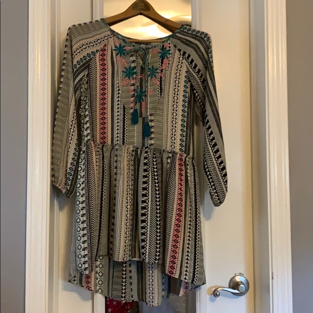 Truly me pattern teen dress